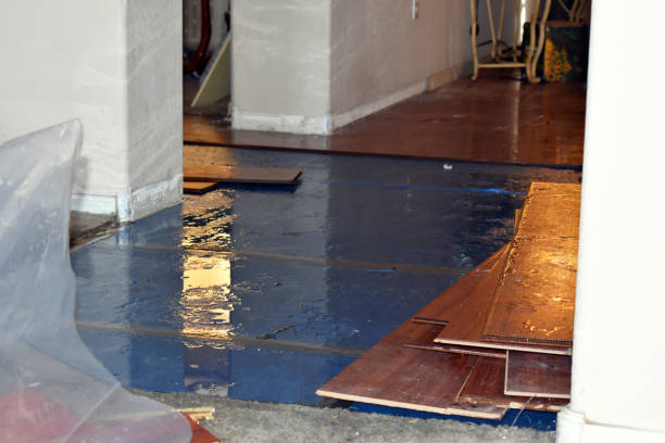 Professional Water Extraction technician working in Marlin, WA